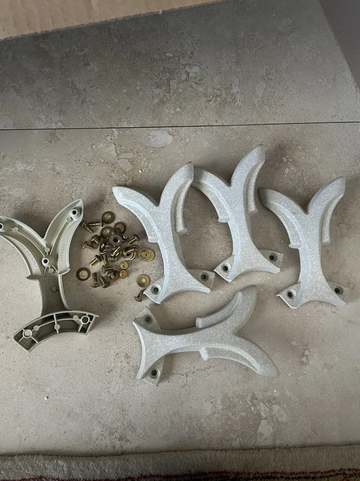 Emerson Ceiling Fan Blade Arms Set Of 5- White Stone.model#F35761316 DVAR - Image 2 of 4