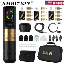 Wireless Tattoo Machine 2.2-4.2mm Adjustable Stroke Coreless Motor Touchscreen