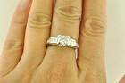 2.03 ct 18k White Gold Ladies Engagement Natural Diamond Ring unique — photo 4