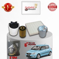 Inspektionskit Filter Und ÖL Skoda Fabia Ii 1.2 Tdi 55KW 75CV Von 2012->