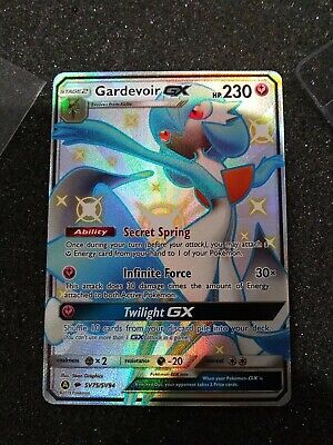 Pokemon Shiny Gardevoir GX Hidden Fates SV75/SV94 NM