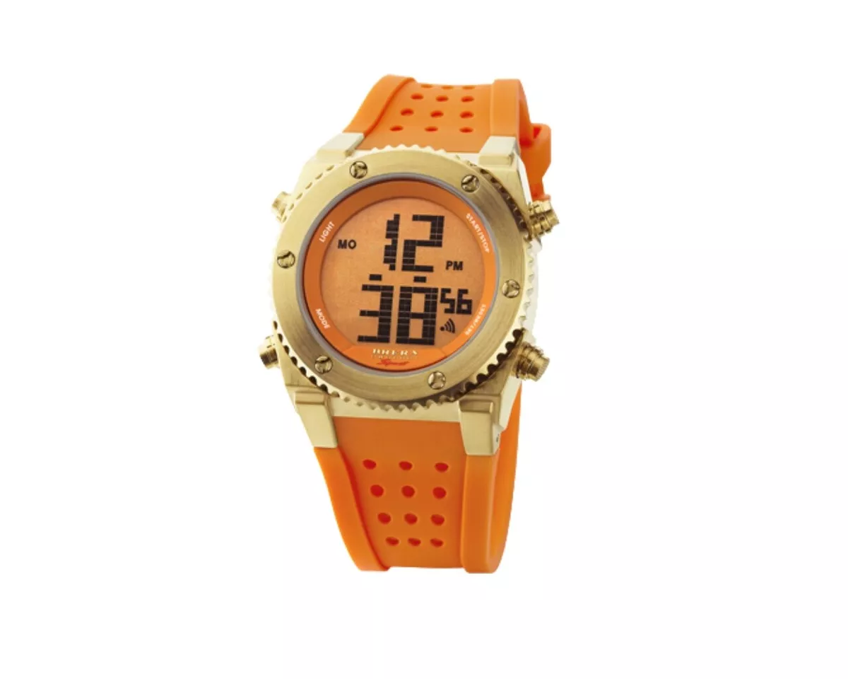 Brera Orology Sport Digital Watch. 40mm Case. Orange. Alarm