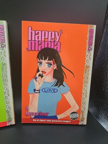 HAPPY MANIA Volumes 1,2,3 & 4 Moyoko Anno English Manga TOKYOPOP edition U.S.A. - Picture 5 of 11