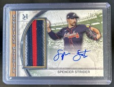 2025 Topps Museum Spencer Strider Momentous Material Jumbo Patch Auto #/25