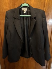 Pendleton Women s Wool Blazer Made in USA Size 16 Charcoal Gray