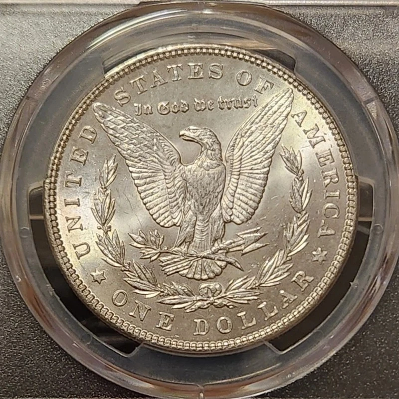 Dólar Morgan 1893-P Philadelphia Mint American Specie - 26,73 g plata gema bu Foto 2 de 2