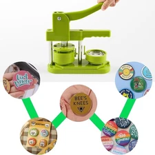 Button Badge Maker Machine 58mm Installation Pin with Button Making ]