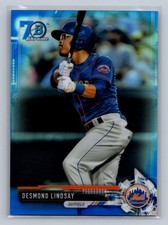 2017 Bowman Draft #BDC-142 Desmond Lindsay Chrome Bowman 70th Logo #/200