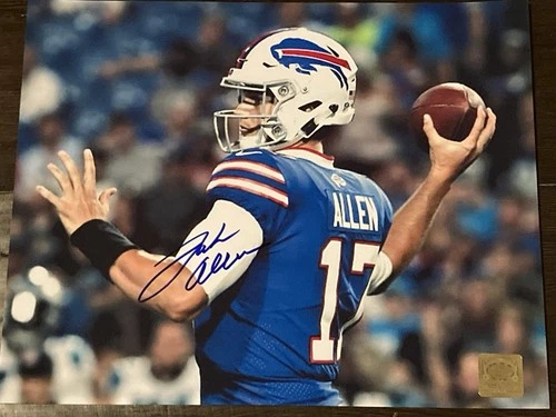 Josh Allen Autographed “BILLS” Signed 8x10 Photo,  COA .