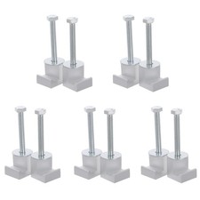 10 Pcs Track System Mounting Clamp Truss Aluminum Tool Boxes Dj Light Pole
