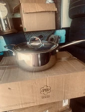 Princess House 4 Qt Non-Stick Chef's Pot Stainless Steel