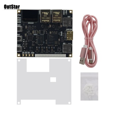 FPGA Development Board Onboard 0.96-inch OLED for Xilinx w/Acrylic Case