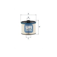 UFI Kraftstofffilter 26.696.00 FüR Ford