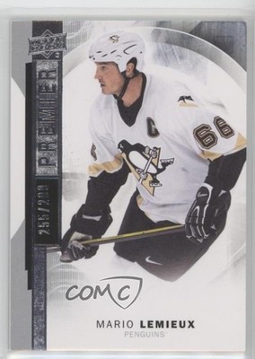 2015-16 Upper Deck Premier 255/299 Mario Lemieux #44 HOF g3b