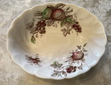 VTG JOHNSON BROTHERS HARVEST TIME OVAL VEGETABLE SERVING BOWL 9" multicolor