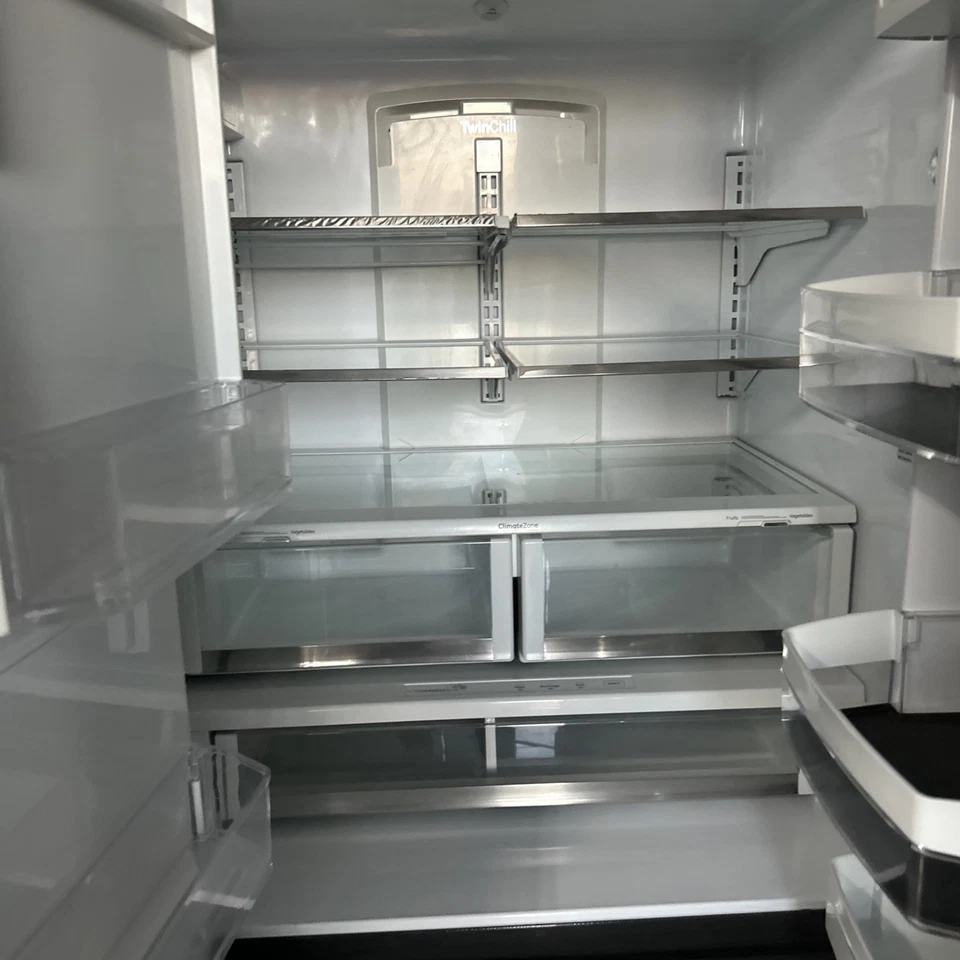 Ge Cafe White Matte Refrigerator 36 In Full Size Fridge - Image 4 of 4