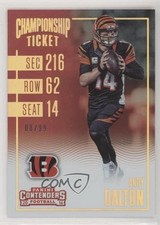 2016 Panini Contenders Championship Ticket 8/99 Andy Dalton #80 1hg3