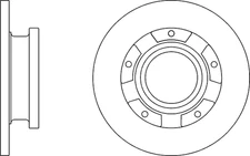 Solid Brake Discs and Pads Rear Proformer PBD8068+PBP7062 fits FORD TRANSIT