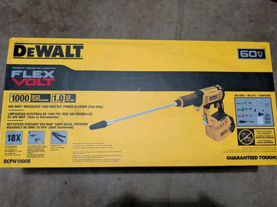#ad DEWALT DCPW1000B Cordless Pressure Washer 1000 PSI 1.0 GPM 4 Tips TOOL ONLY $199.99