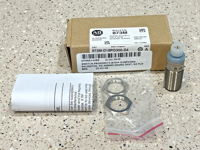 Allen Bradley 873M-D18PO300-D4 Ultrasonic Sensor 300mm Range *US SELLER* *NEW*