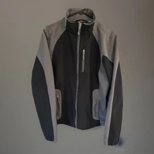 Black Diamond Jacket Full Zip Black And Gray Men’s Size Large