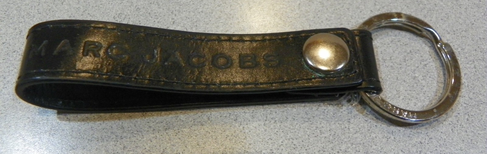 Marc Jacobs keychain key ring loop Black with a s… - image 1