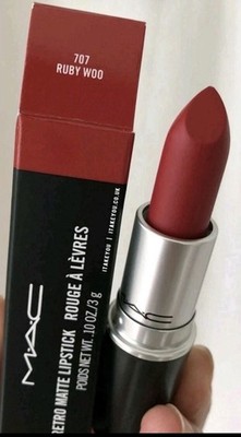 MAC Retro Matte Lipstick RUBY WOO 707 0.10oz/3g Fast shipping!