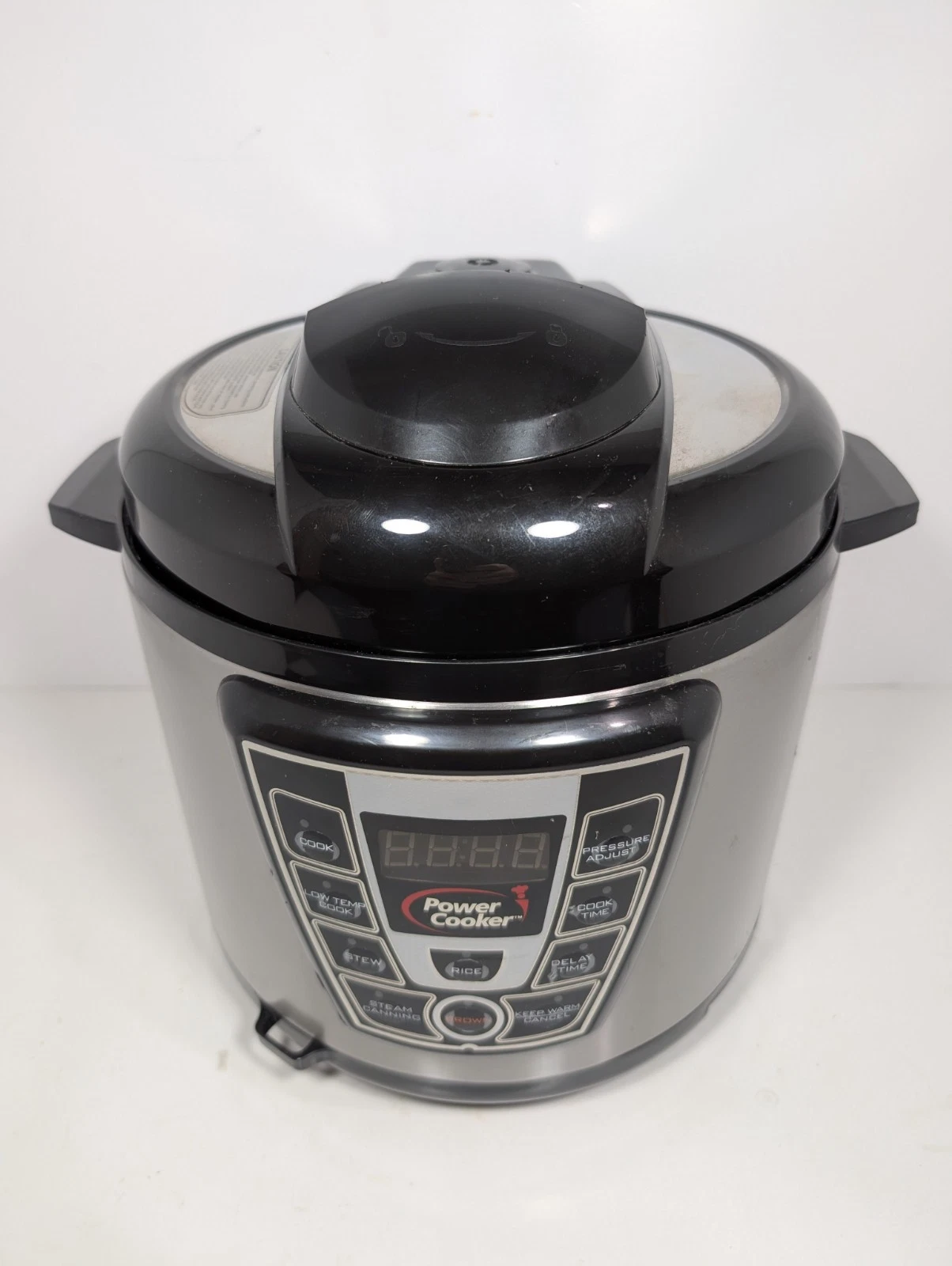 Power Cooker 6 Quart Electric Pressure Cooker Stainless Steel PC-WAL1 Works Good