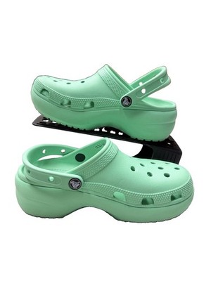 Crocs Classic Bae Clog Mint Green Women Size 6 Platform Slip On Shoes 206750