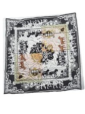 Burberry England: Rare 'Archive Patchwork Silk Square' Scarf, 100 Silk 46  