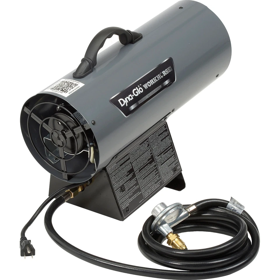 Calentador de aire forzado Dyna-Glo Workhorse LPFA60WH 30K - 60K BTU LP Foto 2 de 4