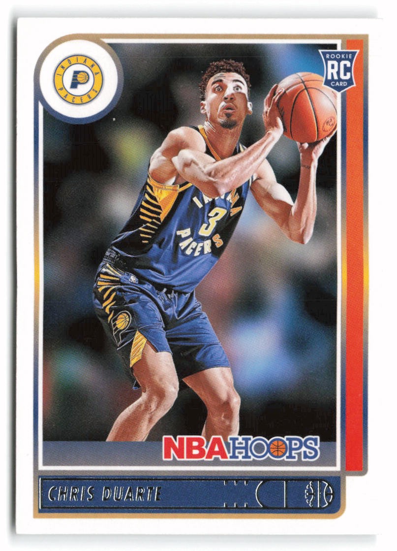 2021-22 Hoops #236 Chris Duarte Rookie Indiana Pacers RC