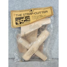 Vintage The Strap-Cutter Leather Works Products Co Maple Wood Tool 1976 USA Made