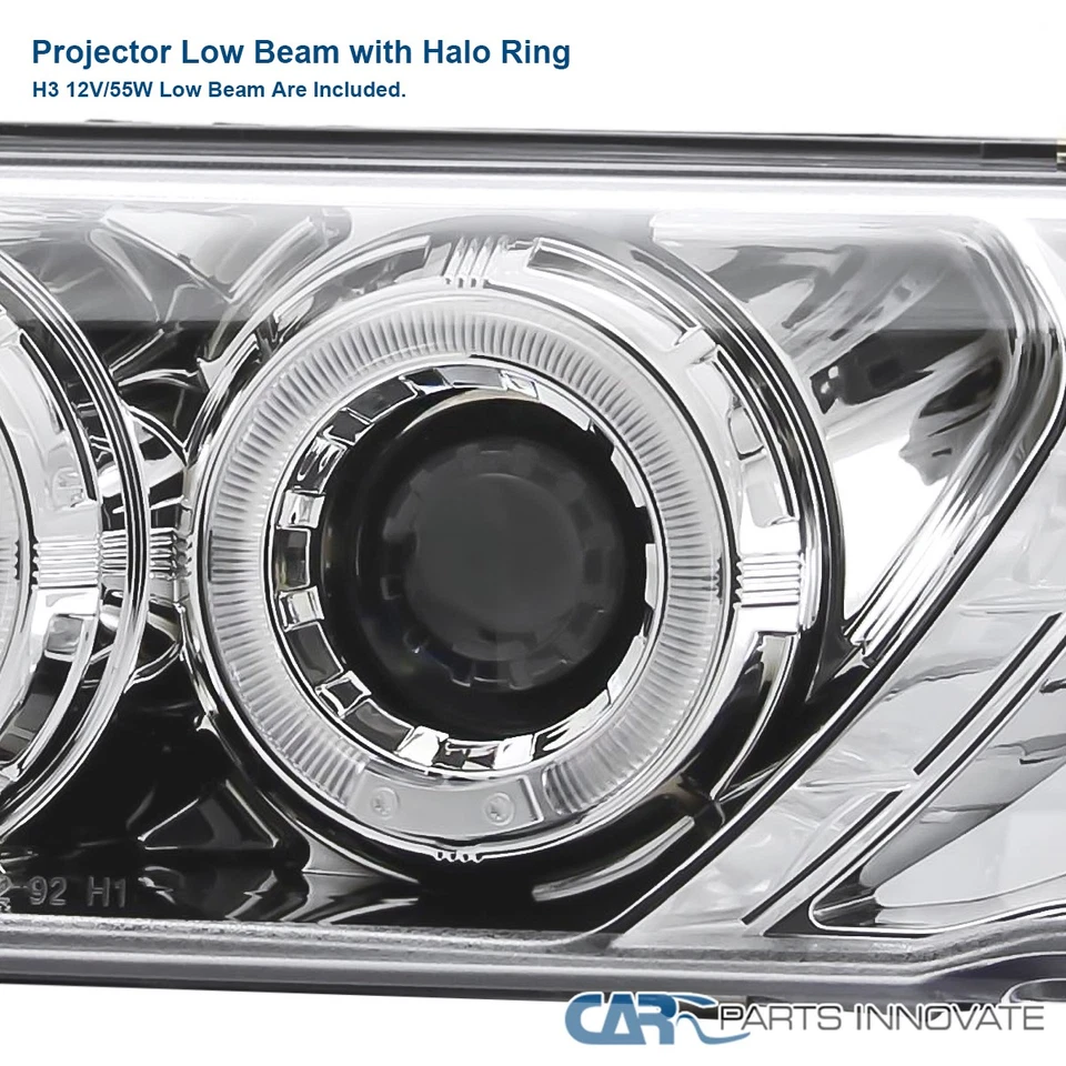 Fits 95-99 Sentra 200SX Clear LED Halo Projector Headlights Left+Right Foto 4 de 4