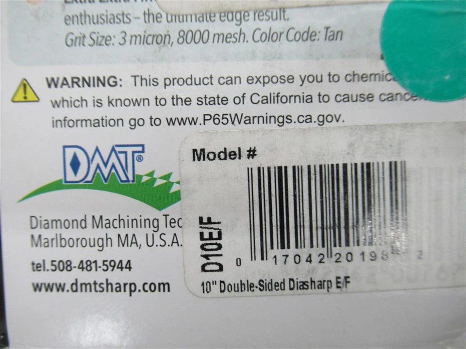 Afilador de doble cara DMT D10E/F, 10" de diámetro nítido, fino/extra fino Foto 3 de 3