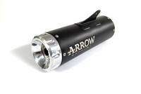 Arrow Auspuff Rebel Sip-On FüR Honda CMX500 Rebel 2017-2022, Edelstahl Schwarz