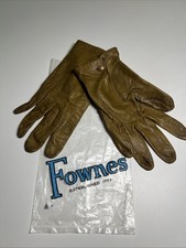 Vintage Fownes Leather Gloves Women  s 7 1/2 Brown