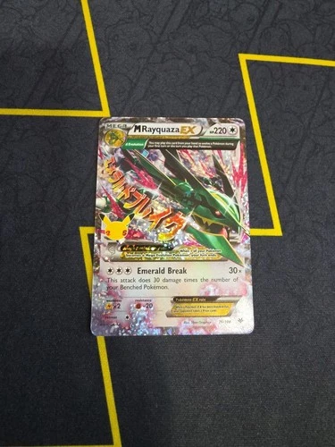 Pokémon TCG M Rayquaza EX Celebrations Classic Collection Holo Ultra Card 76/108