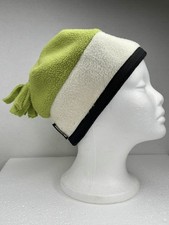 Obermeyer Fleece Beanie Tassel With Earth Tone Beads Creamy Green W/ Cream,Black