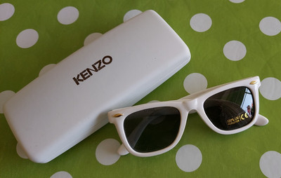 Kinder Sonnenbrille OCEAN CE mit Etui KENZO weiß UV-Schutz CAT.3 Polarized Set