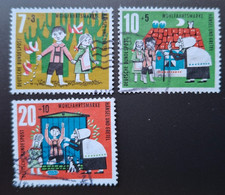 1961 Bund, Mi. Nr 369-371, H&auml;nsel und Gretel Wohfahrtsmarke