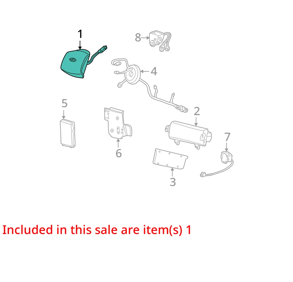 Airbag Air Bag Front Driver Wheel Fits 05-07 FORD F250SD PICKUP 26396738 Foto 4 de 4