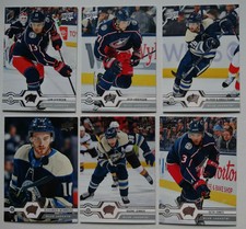 2019-20 Upper Deck Columbus Blue Jackets Series 1 Base Team Set of 6 Hockey Card