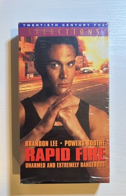 Rapid Fire (VHS, 1996) Brandon Lee, Powers Boothe Like New Opened Once!