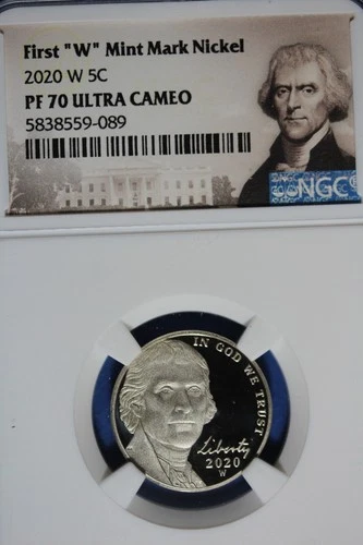 2020 W NGC 5C PF70 ULTRA CAMEO JEFFERSON NICKEL #B50839