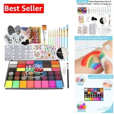 Deluxe Face Painting Set: 42 Colors 30g Black White - Perfect for All Ages