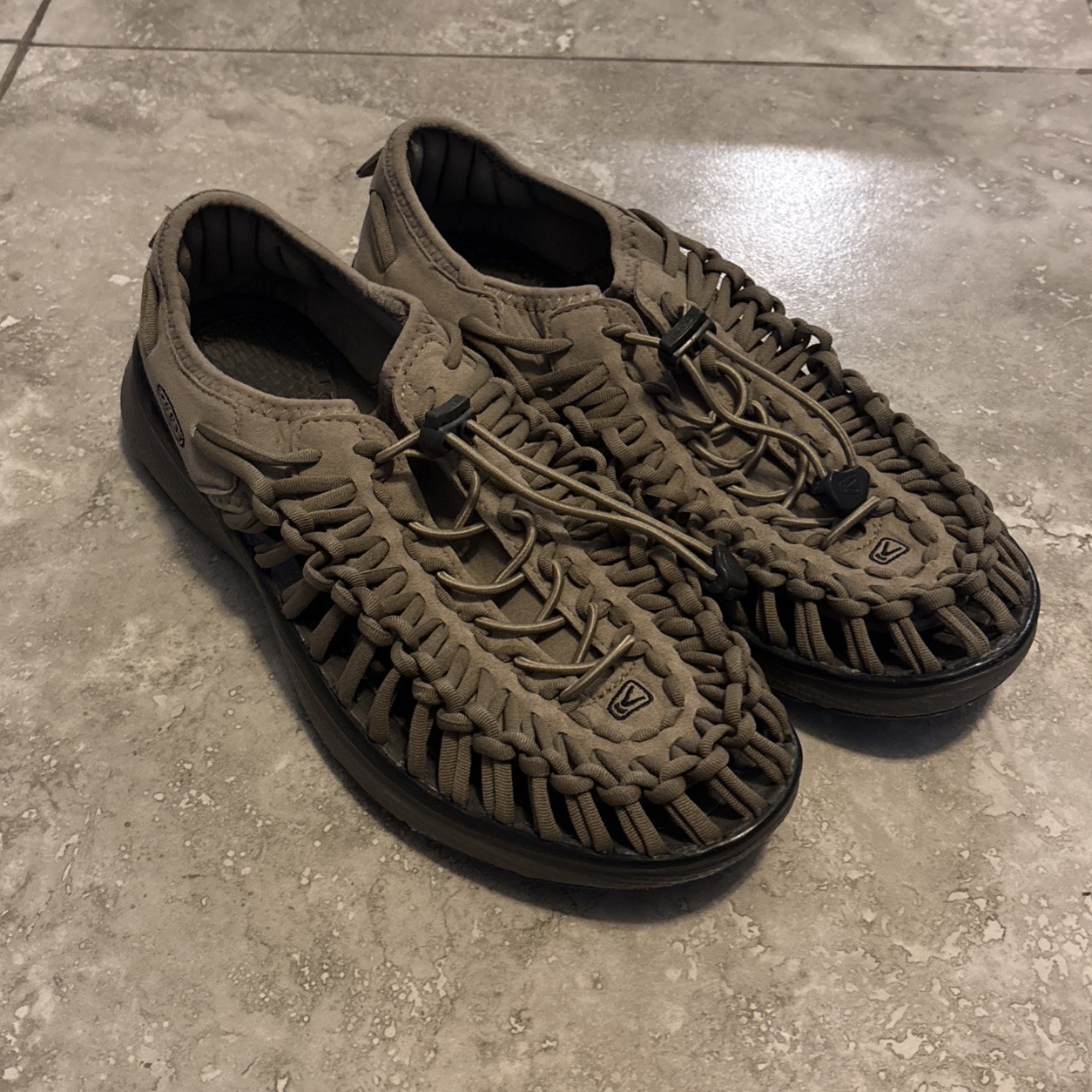 Sandali Keen Uneek scarpa in corda intrecciata donna US 7 5 EU 40 verde comfort acqua