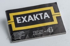 Manual Exakta HS-4 hs4 HS4 hs-4 Instructions Manual