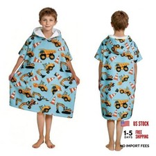 Kids Hooded Poncho Towels, Wearable, Absorbent Hooded Beach Towel for Girls