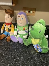 Disney Pixar Toy Story Woody Buzz Rex Plush Doll Stuffed Toy Kohls Cares Lot NWT